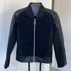 Quinn leather and nylon boutique jacket size small